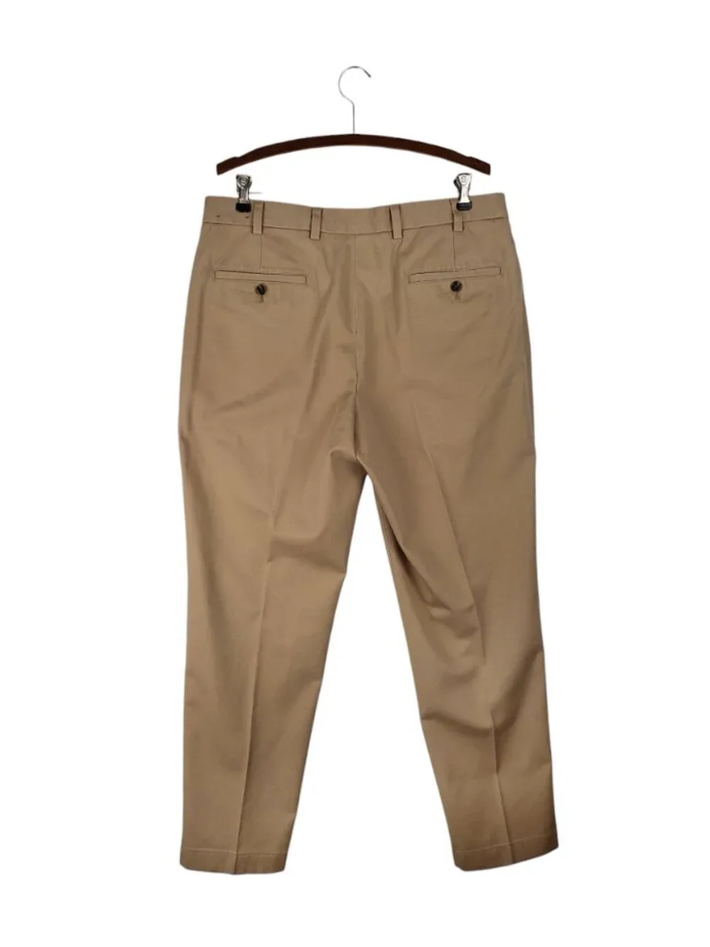 Brooks Brothers Advantage Chino Clark Fit Khaki Pants 100% Cotton Mens 36x30
